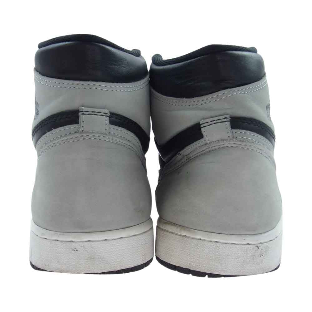 NIKE AIR JORDAN ナイキ ジョーダン 21SS 555088-035 1 HIGH  ハイ  OG SHADOW シャドウ 2.0 スニーカー ブラック系 グレー系 28.5cm【中古】