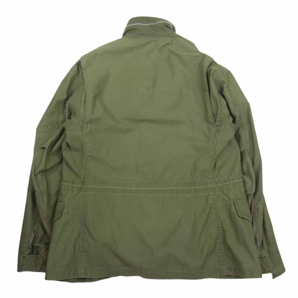 アメリカ軍 60s M-65 1st 最初期 CONMAR アルミジップ エポレット無 フィールド ミリタリー ジャケット カーキ系【中古】