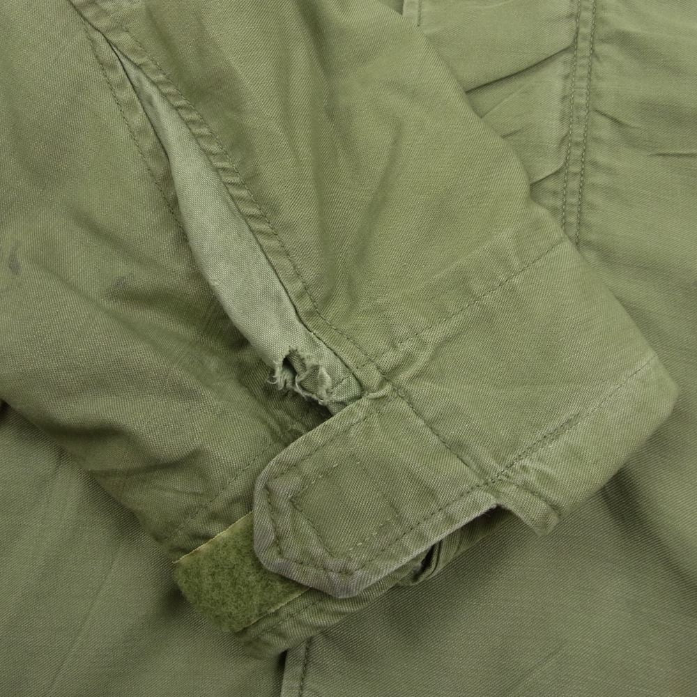 アメリカ軍 60s M-65 1st 最初期 CONMAR アルミジップ エポレット無 フィールド ミリタリー ジャケット カーキ系【中古】