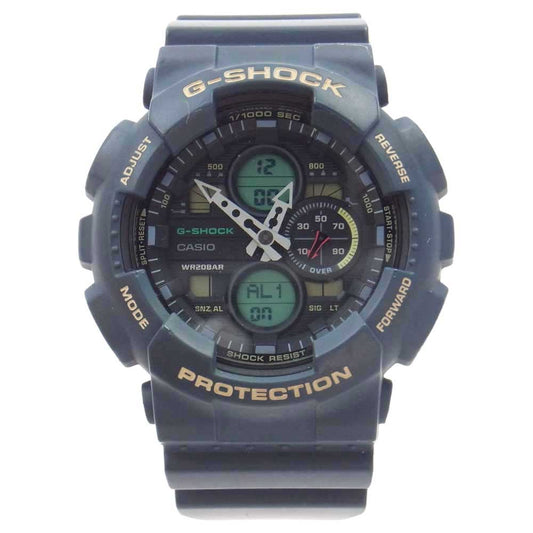G-SHOCK ジーショック GA-140 アナログ デジタル 腕時計 ウォッチ ネイビー系【中古】
