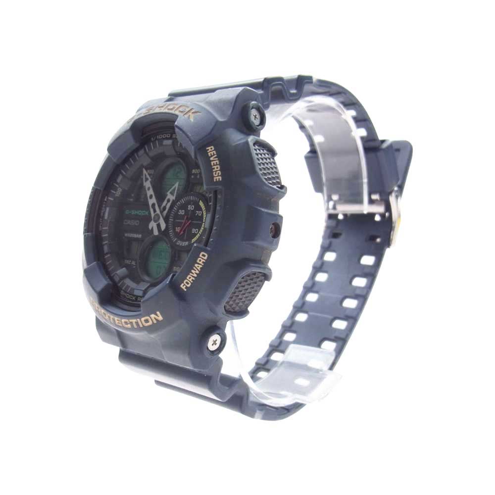 G-SHOCK ジーショック GA-140 アナログ デジタル 腕時計 ウォッチ ネイビー系【中古】