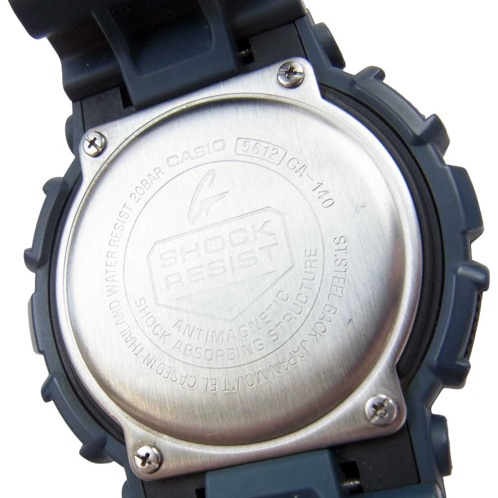G-SHOCK ジーショック GA-140 アナログ デジタル 腕時計 ウォッチ ネイビー系【中古】