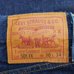 Levi's リーバイス 37501-0015 Vintage Clothing 1937年モデル 復刻 501XX 日本製 ビックE シンチバック デニム パンツ インディゴブルー系 W38 L34【中古】
