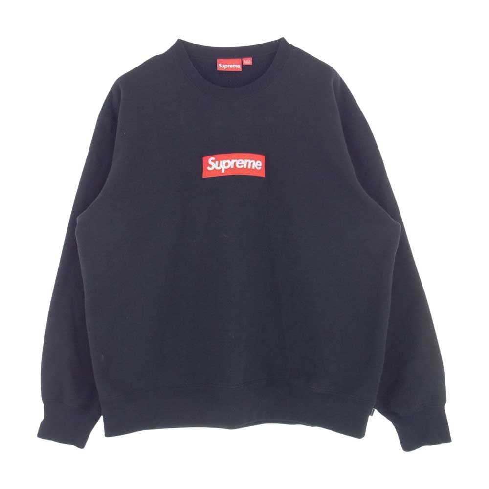 Supreme シュプリーム 22AW Box Logo Crewneck ボックス ロゴ クルーネック スウェット トレーナー ブラック系 XL【中古】