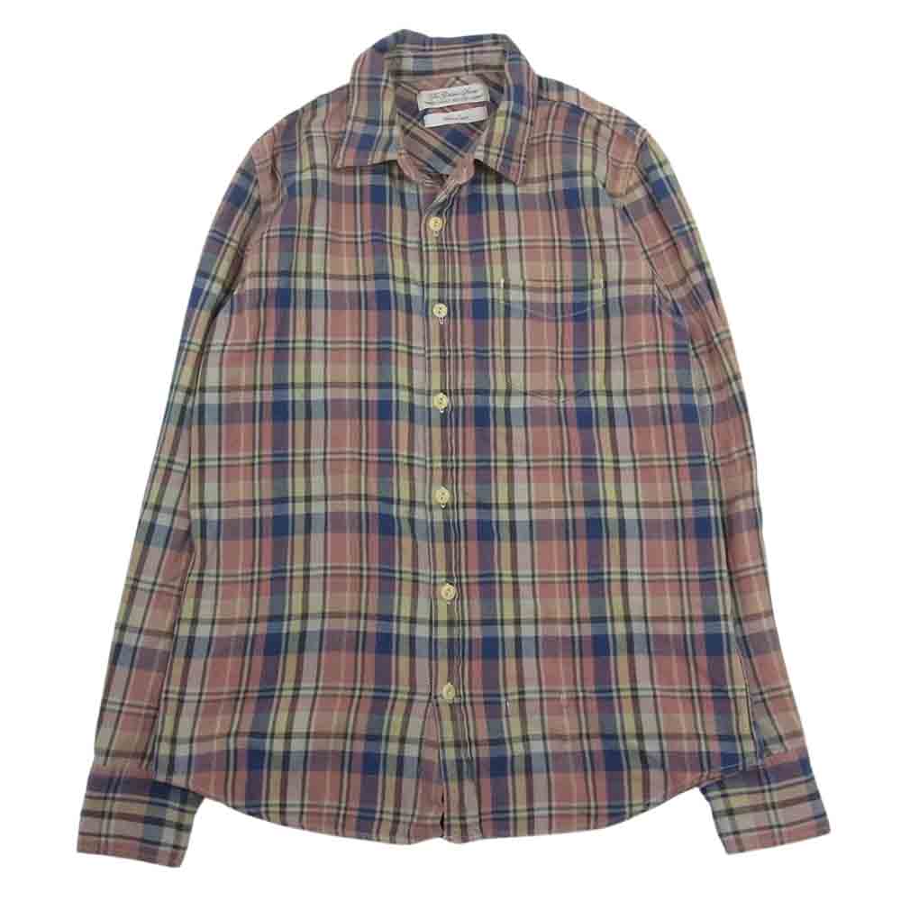 REMI RELIEF レミレリーフ チェック 長袖 コットンネルシャツ マルチカラー系 L【中古】