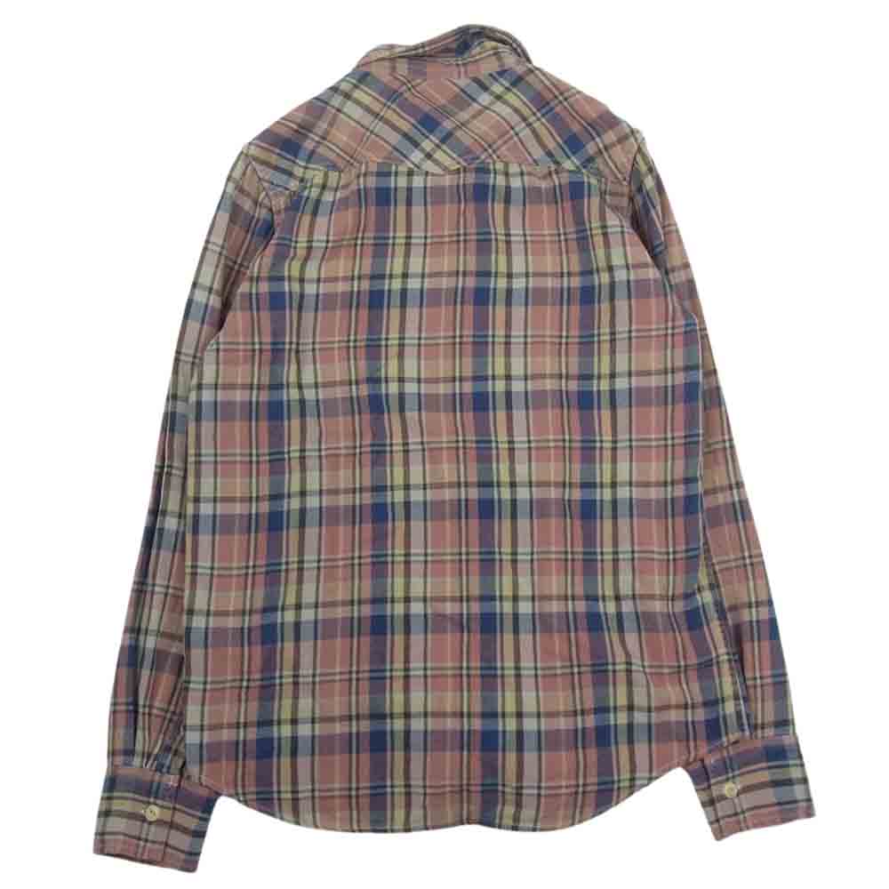 REMI RELIEF レミレリーフ チェック 長袖 コットンネルシャツ マルチカラー系 L【中古】