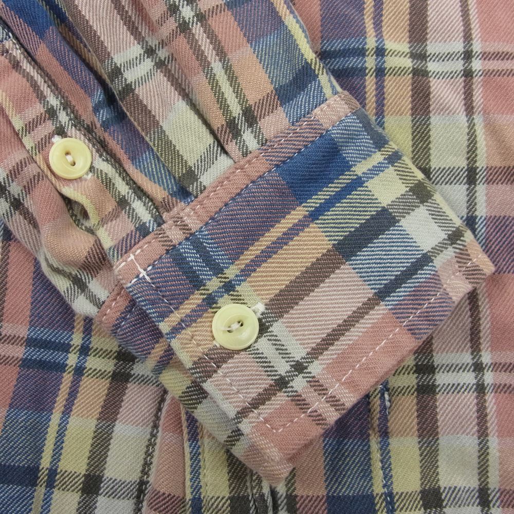 REMI RELIEF レミレリーフ チェック 長袖 コットンネルシャツ マルチカラー系 L【中古】