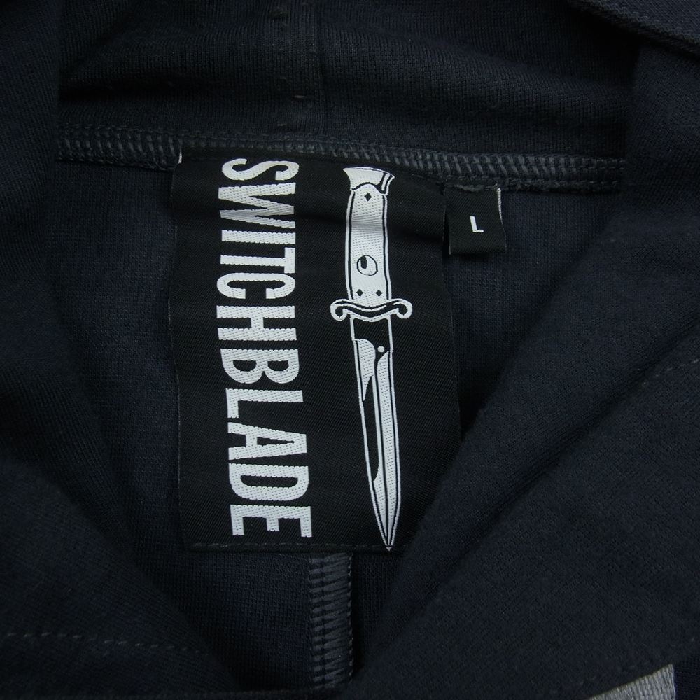 スイッチブレード SWBLD LINE PULLOVER PK ライン プルオーバー パーカー チャコール系 L【中古】