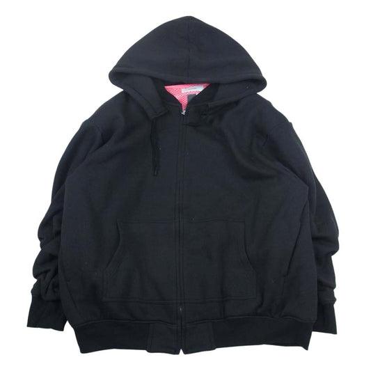 ファセッタズム 21AW CSW-SW-U01 SUPER BIG HOODIE 裏地メッシュ スーパー ビッグ オーバーサイズ ドローコード フルジップ フーディ パーカー ブラック系 00【中古】