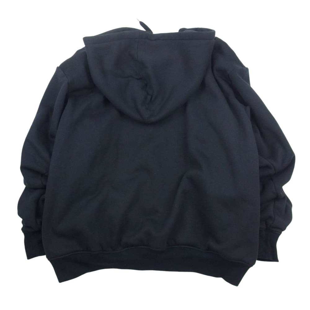 ファセッタズム 21AW CSW-SW-U01 SUPER BIG HOODIE 裏地メッシュ スーパー ビッグ オーバーサイズ ドローコード フルジップ フーディ パーカー ブラック系 00【中古】