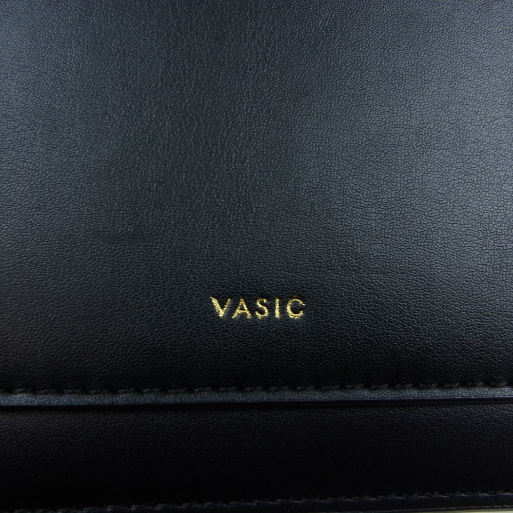 VASIC ヴァジック CITY MINI MINI シティ ミニミニ レザー ショルダー バッグ ブラック系【中古】