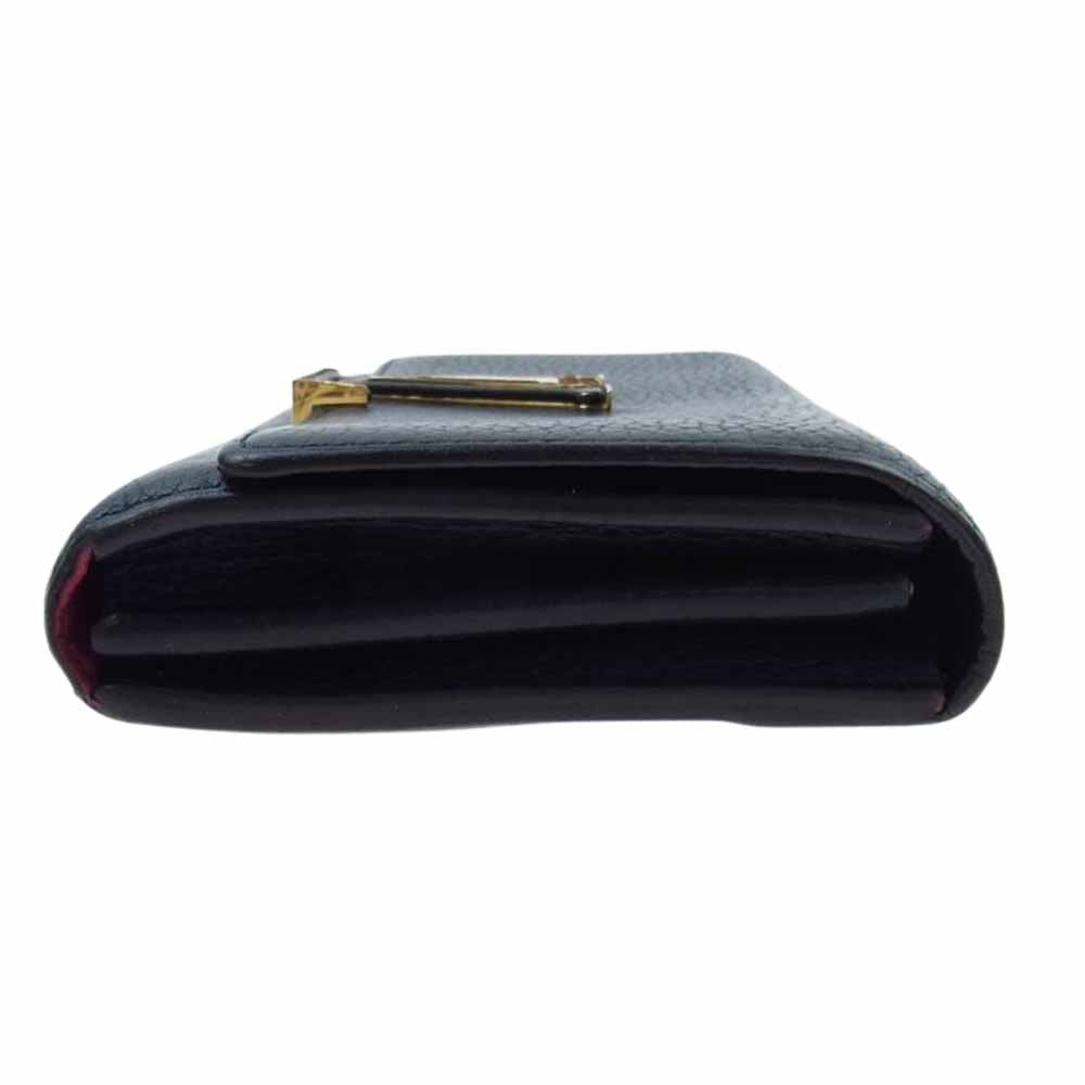 LOUIS VUITTON ルイ・ヴィトン M61248 ポルトフォイユ カプシーヌ 財布 ウォレット ブラック系【中古】