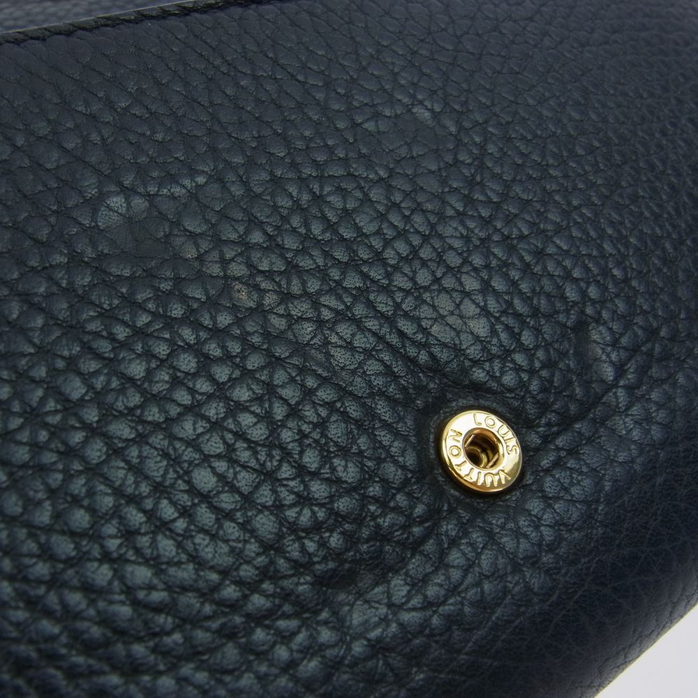 LOUIS VUITTON ルイ・ヴィトン M61248 ポルトフォイユ カプシーヌ 財布 ウォレット ブラック系【中古】