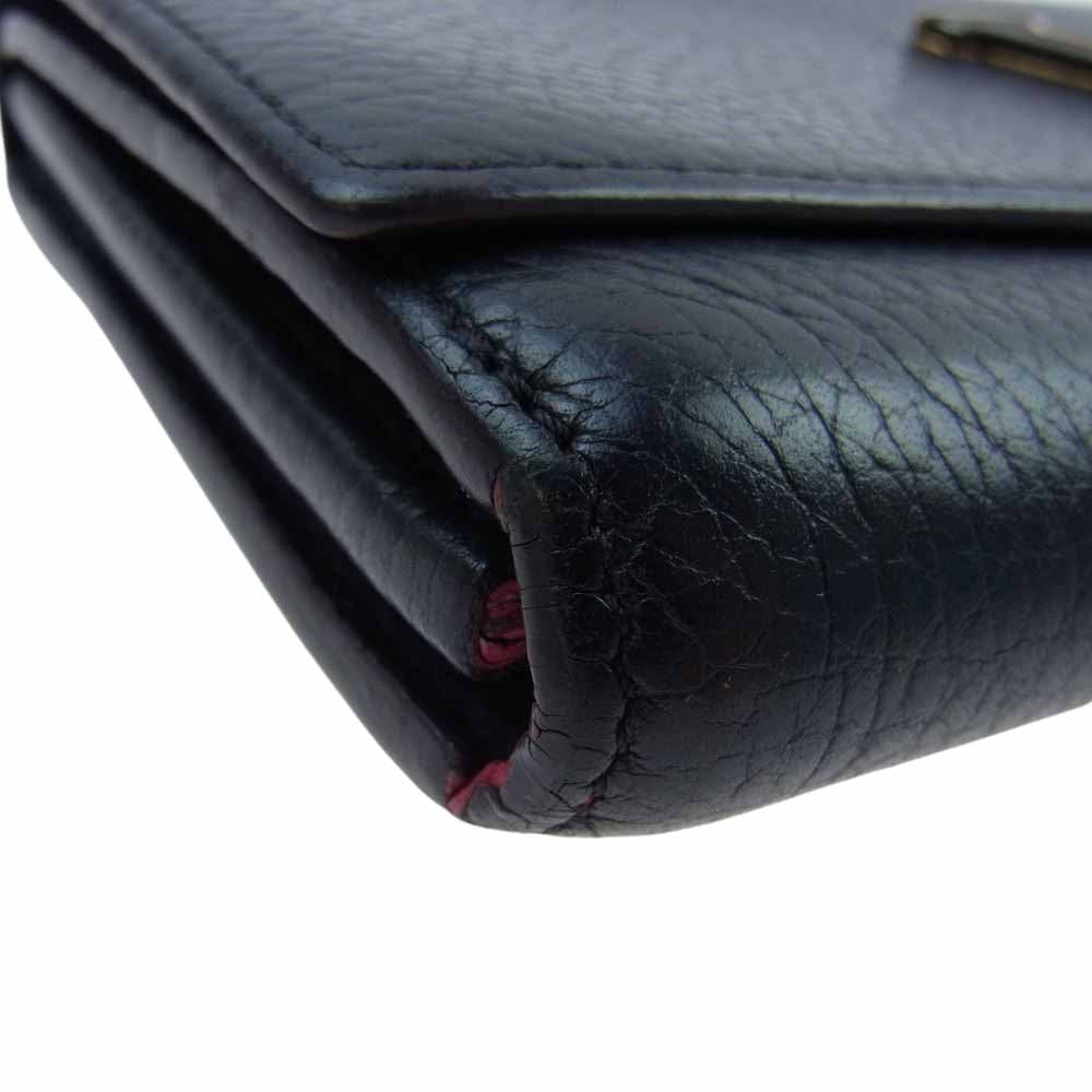 LOUIS VUITTON ルイ・ヴィトン M61248 ポルトフォイユ カプシーヌ 財布 ウォレット ブラック系【中古】