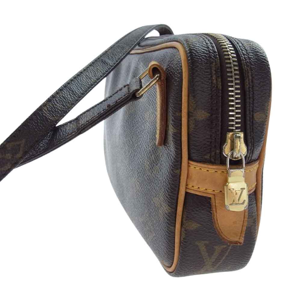 LOUIS VUITTON ルイ・ヴィトン M51828 モノグラム ポシェットマルリー バンドリエール ショルダー バッグ ブラウン系【中古】