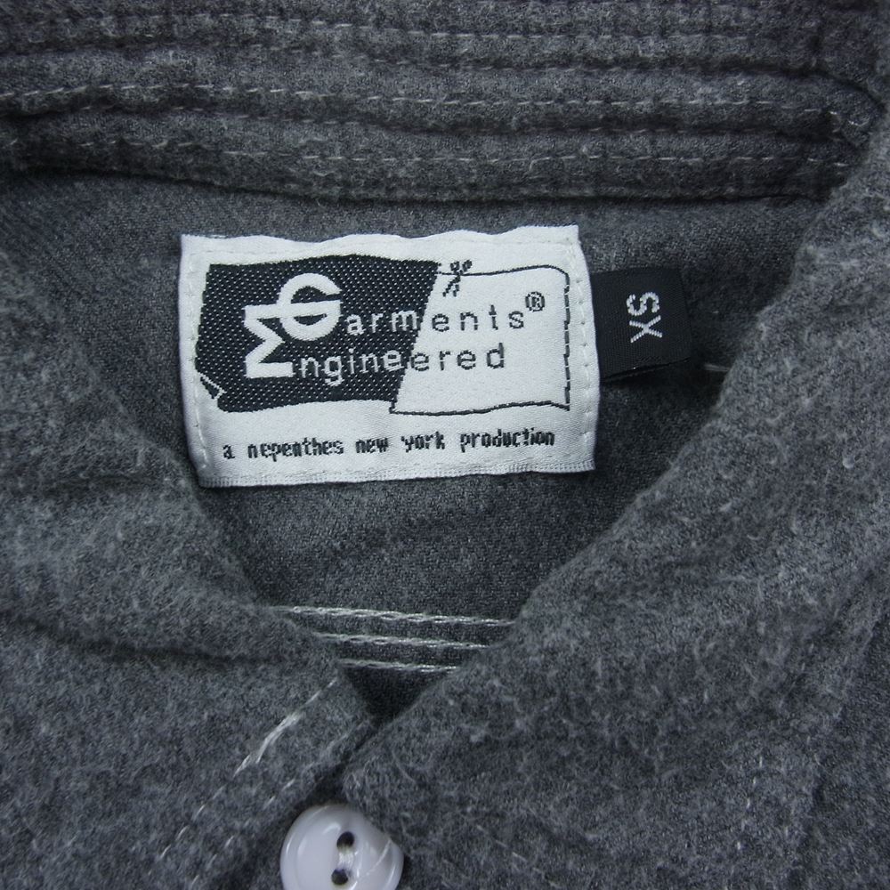 Engineered Garments エンジニアードガーメンツ 山ポケ ガチャポケ ワークシャツ チャコール系 XS【中古】
