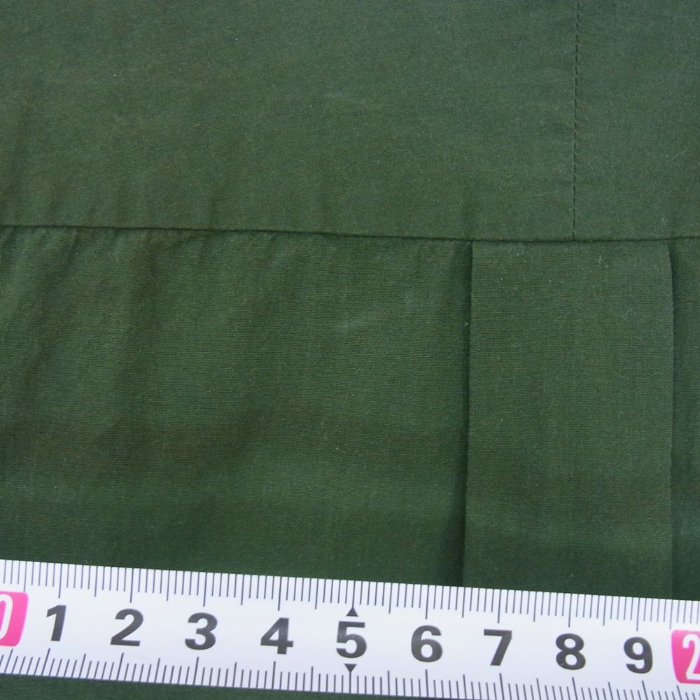 COMOLI コモリ 15AW I01-02003 Band collar shirt バンドカラー シャツ  グリーン系 O【中古】