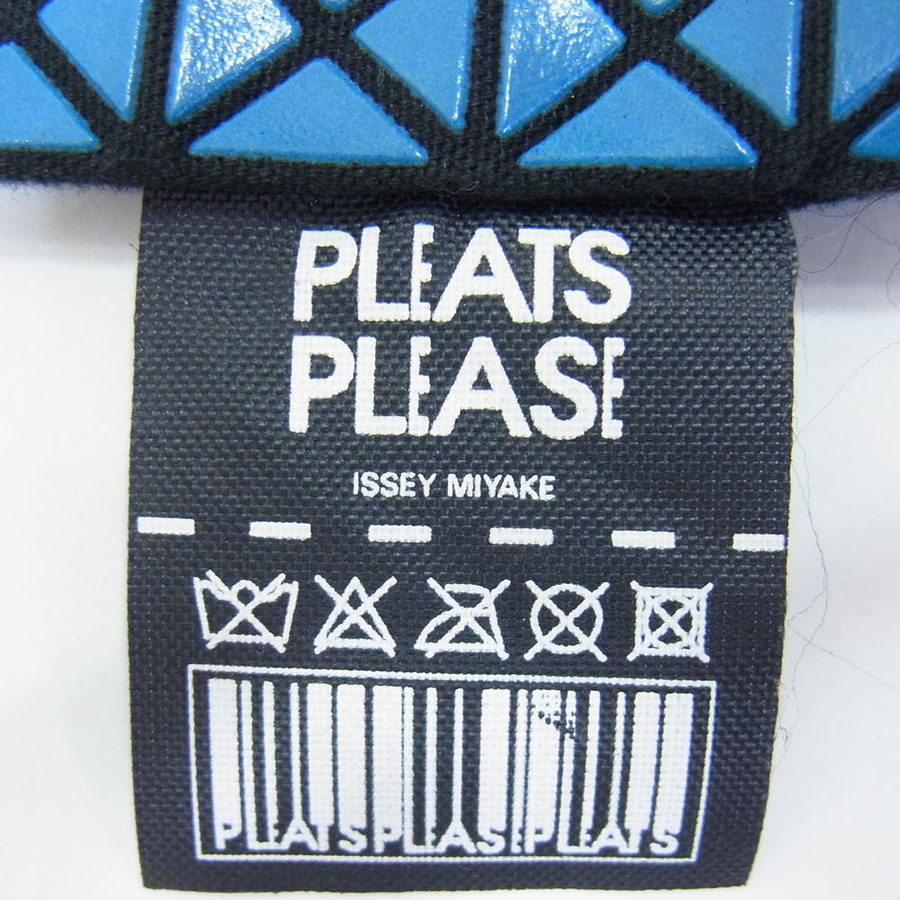 PLEATS PLEASE プリーツプリーズ イッセイミヤケ PP01-AG471 PVC トート バッグ ブルー系【中古】
