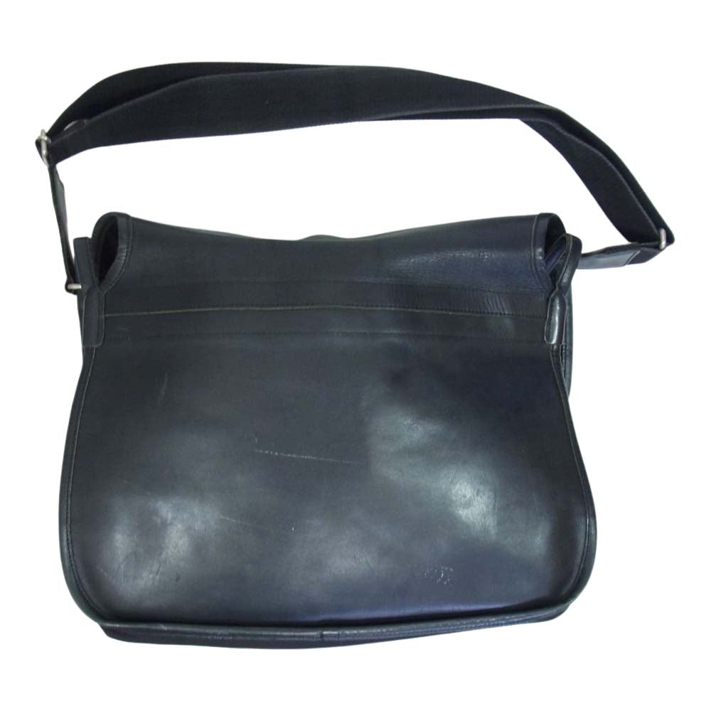 COMME des GARCONS コムデギャルソン ショルダー バッグ タータンチェック レザー ブラック系【中古】