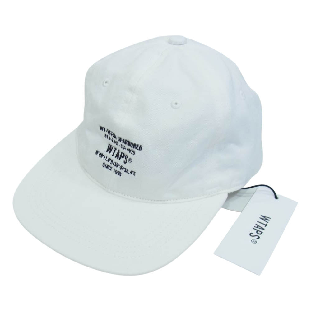 WTAPS ダブルタップス 211HCDT-HT05 T-6H 02 CAP ロゴ キャップ ホワイト系 00【中古】
