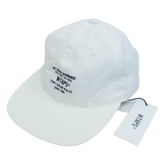 WTAPS ダブルタップス 211HCDT-HT05 T-6H 02 CAP ロゴ キャップ ホワイト系 00【中古】