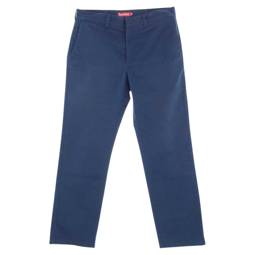 Supreme シュプリーム 13FW Work Pant ワーク パンツ Dark Teal ダークティール ネイビー系 32【中古】