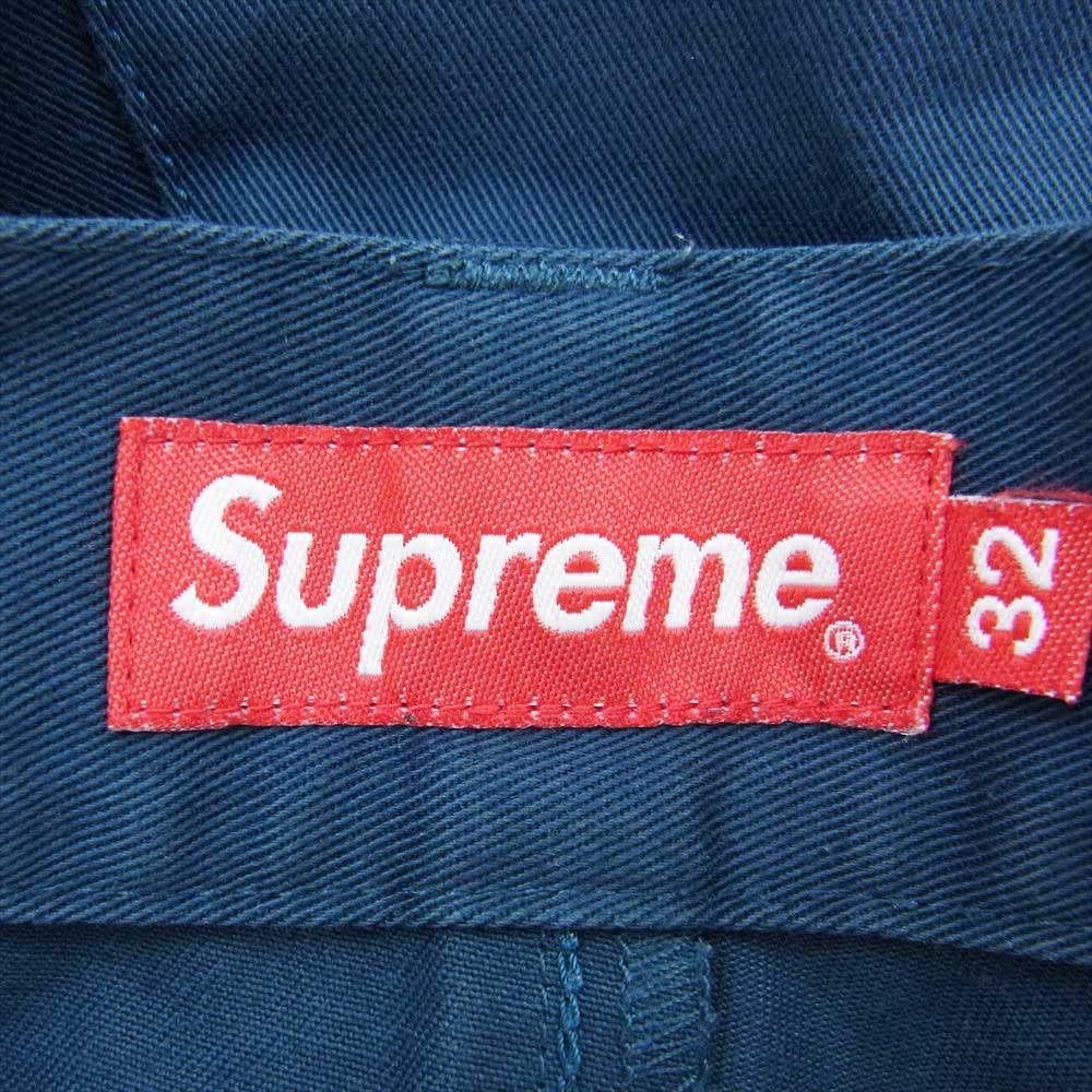 Supreme シュプリーム 13FW Work Pant ワーク パンツ Dark Teal ダークティール ネイビー系 32【中古】
