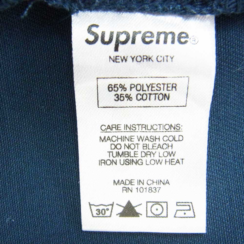 Supreme シュプリーム 13FW Work Pant ワーク パンツ Dark Teal ダークティール ネイビー系 32【中古】