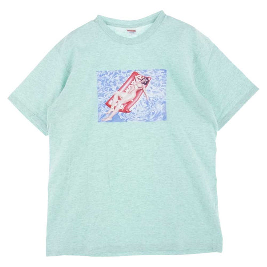 Supreme シュプリーム 22SS Float Tee フロート ティー クルーネック プリント Tシャツ ライトブルー系 L【新古品】【未使用】【中古】
