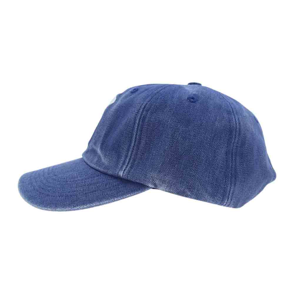 Supreme シュプリーム 23SS pigment canvas s logo 6-panel ピグメント キャンバス エス ロゴ 6パネル キャップ インディゴブルー系【美品】【中古】