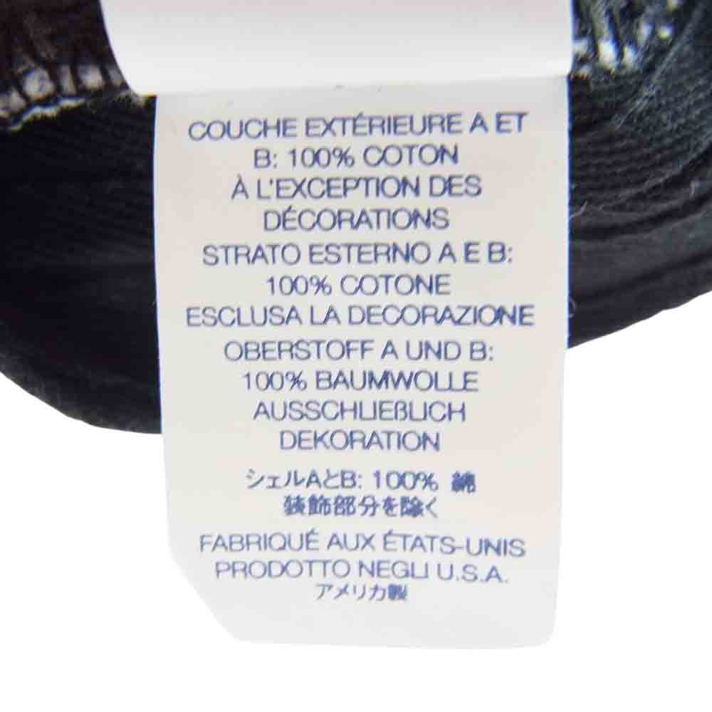 Supreme シュプリーム 23SS pigment canvas s logo 6-panel ピグメント キャンバス エス ロゴ 6パネル キャップ インディゴブルー系【美品】【中古】