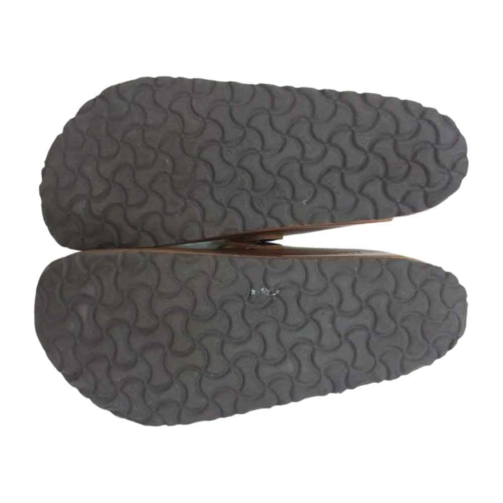 BIRKENSTOCK ビルケンシュトック Boston レザー ボストン サンダル ミュール シューズ ブラウン系 40 260【中古】