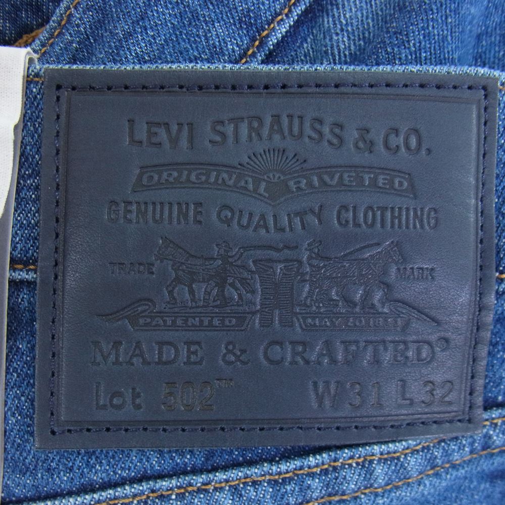 Levi's リーバイス 56518-0053 502 MADE & CRAFTED HARBOR デニム パンツ インディゴブルー系 31【新古品】【未使用】【中古】