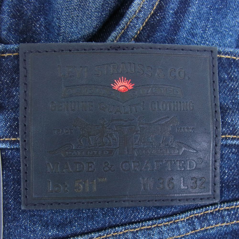 Levi's リーバイス 56497-0094 511 MADE & CRAFTED BOTO MADE IN JAPAN デニム パンツ インディゴブルー系 36【新古品】【未使用】【中古】
