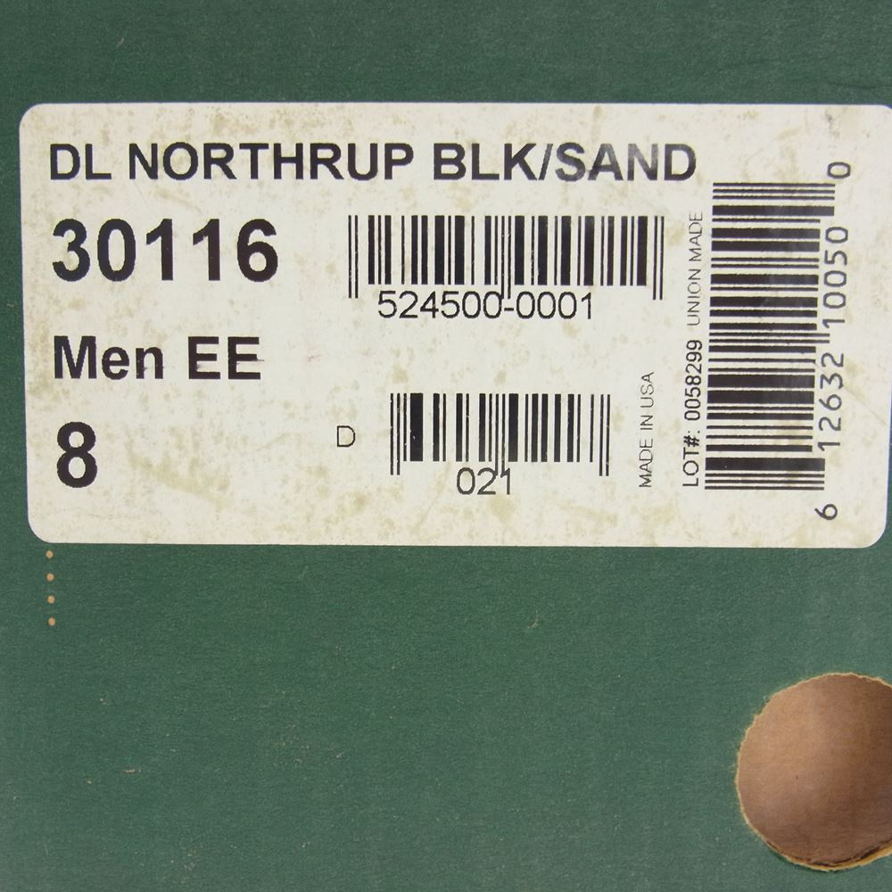 Danner ダナー 30116 DANNER LIGHT NORTHRUP ダナーライト ノースラップ スエード レザー マウンテン ブーツ ブラック系 ベージュ系 US8 EE【新古品】【未使用】【中古】