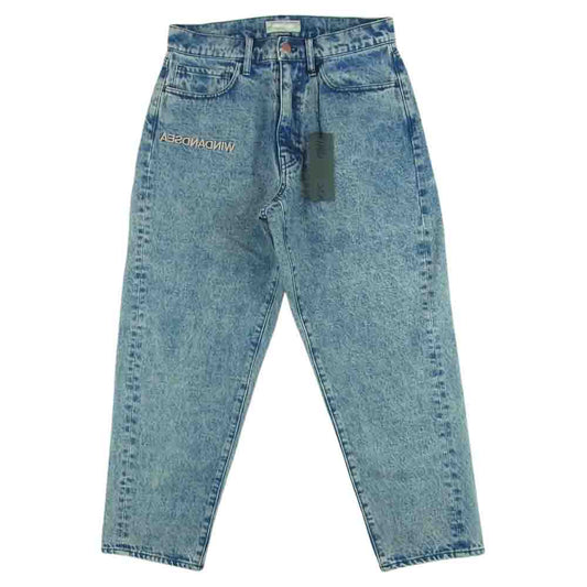 WIND AND SEA ウィンダンシー WDS-21S-PT-04 A32 (INVERT) Mid Rise Wide Tapered Jeans ミッド ライズ テーパード ジーンズ デニム パンツ ブルー系 Blue S 30【新古品】【未使用】【中古】