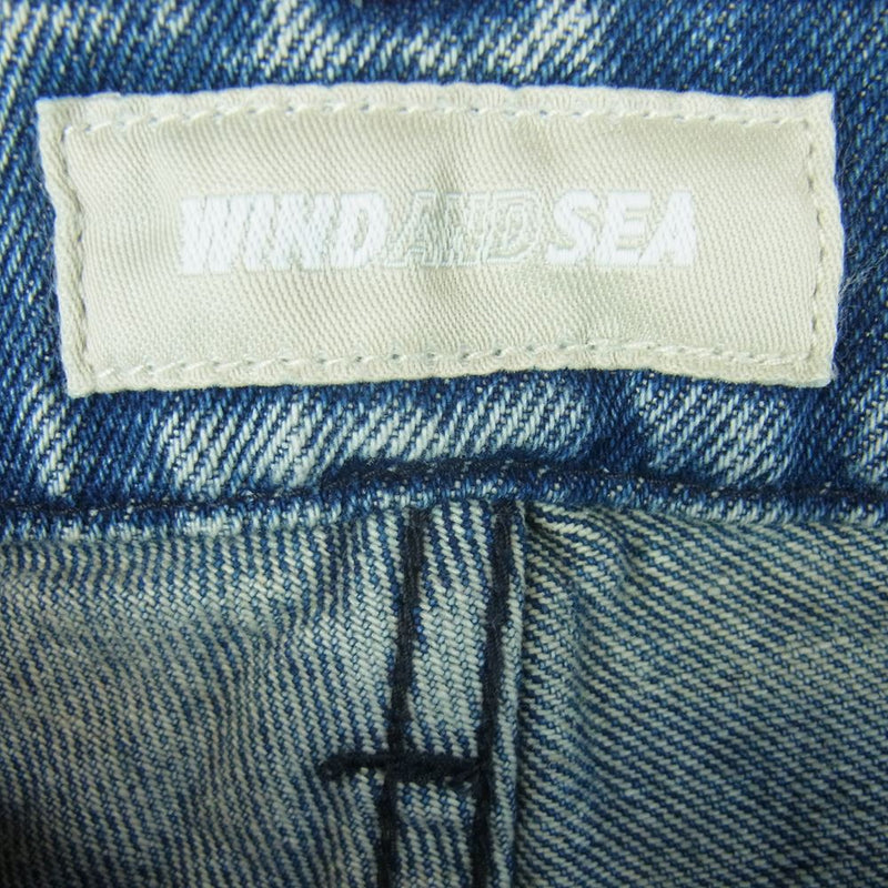 WIND AND SEA ウィンダンシー WDS-21S-PT-04 A32 (INVERT) Mid Rise Wide Tapered Jeans ミッド ライズ テーパード ジーンズ デニム パンツ ブルー系 Blue S 30【新古品】【未使用】【中古】