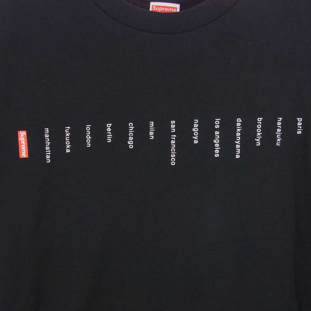Supreme シュプリーム 23SS Location Tee Black ロケーション Tシャツ ブラック系 M【新古品】【未使用】【中古】