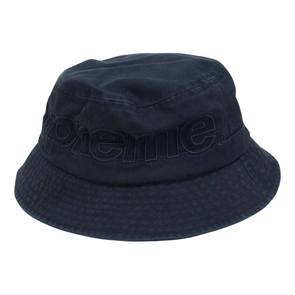 Supreme シュプリーム 23SS Outline Crusher Black アウトライン クラッシャー バケット ハット 帽子 ブラック系 M/L【新古品】【未使用】【中古】