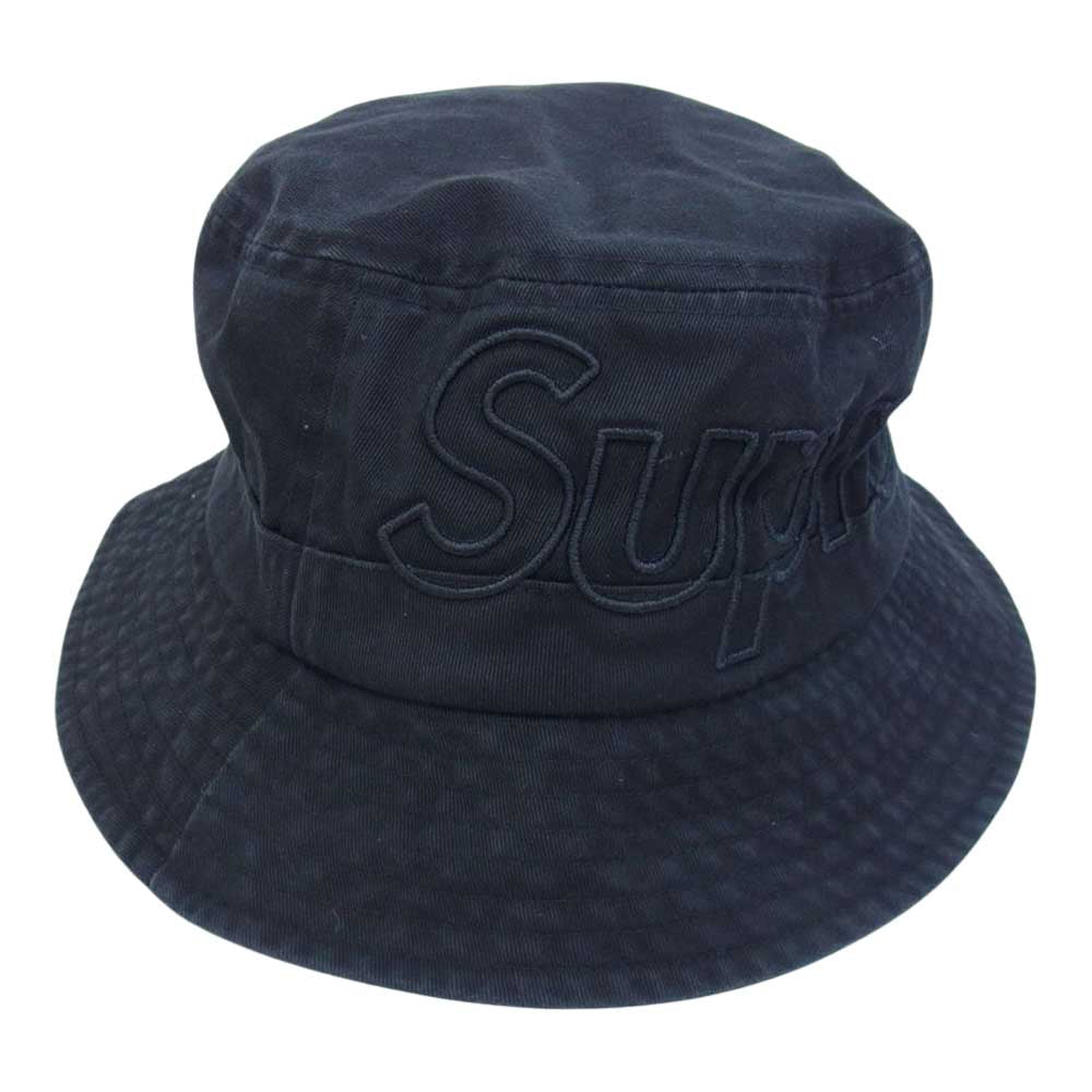 Supreme シュプリーム 23SS Outline Crusher Black アウトライン クラッシャー バケット ハット 帽子 ブラック系 M/L【新古品】【未使用】【中古】