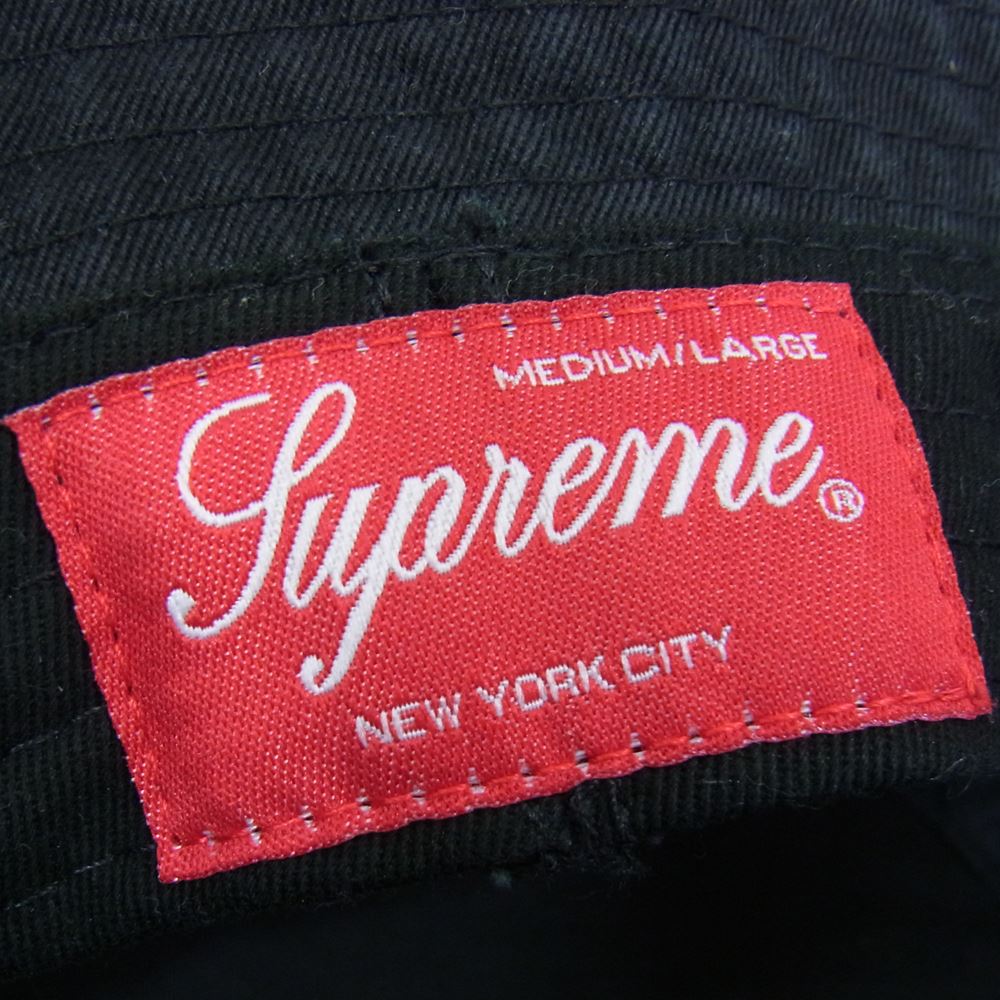 Supreme シュプリーム 23SS Outline Crusher Black アウトライン クラッシャー バケット ハット 帽子 ブラック系 M/L【新古品】【未使用】【中古】