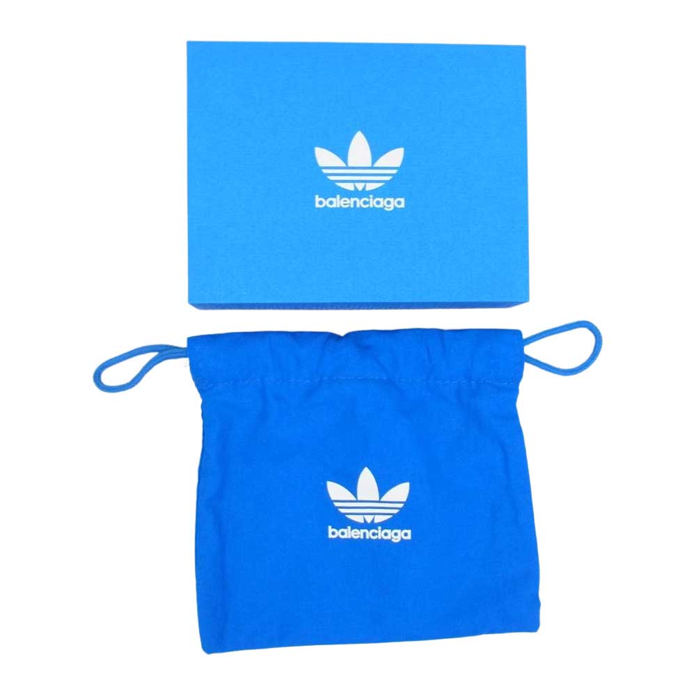 BALENCIAGA バレンシアガ 721896210M6 × adidas アディダス コイン カード ケース 財布 ホワイト系【極上美品】【中古】