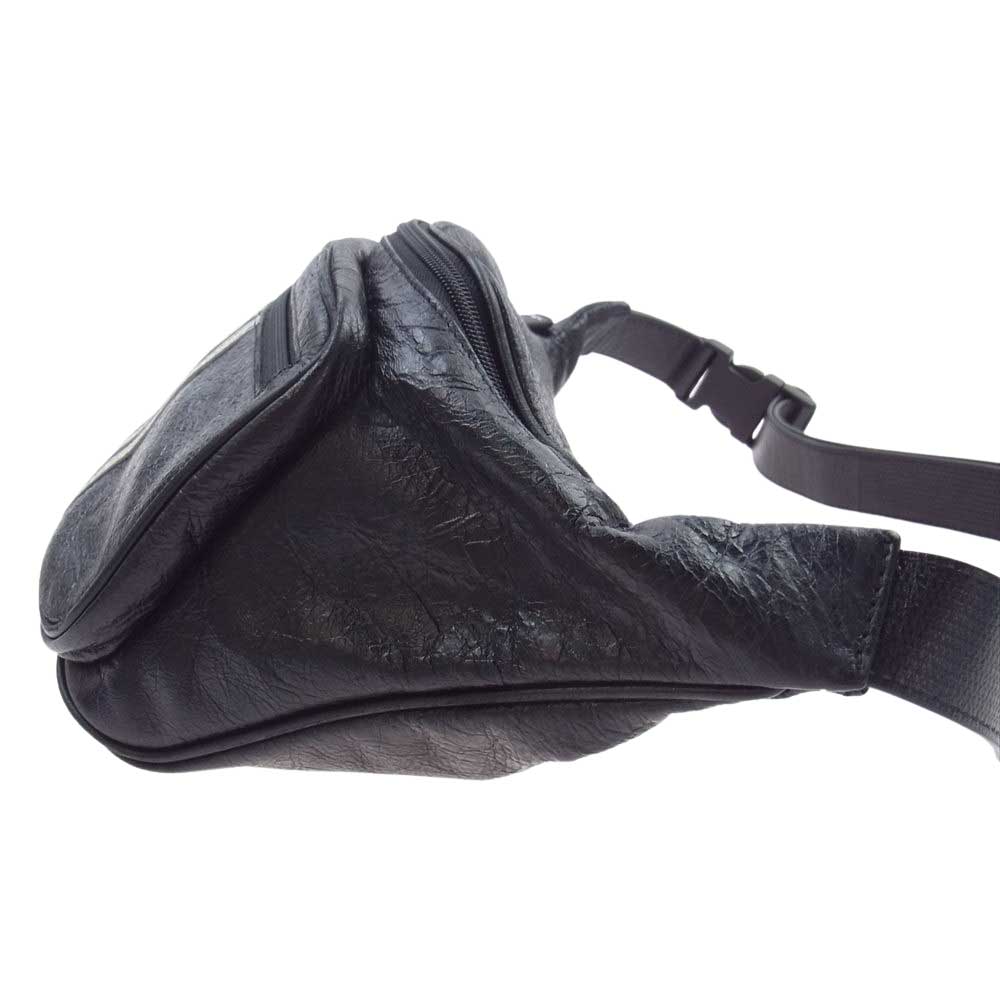 BALENCIAGA バレンシアガ 721841210M41091 × adidas アディダス Beltpack レザー ベルト ウエスト ショルダー バッグ ブラック系【中古】