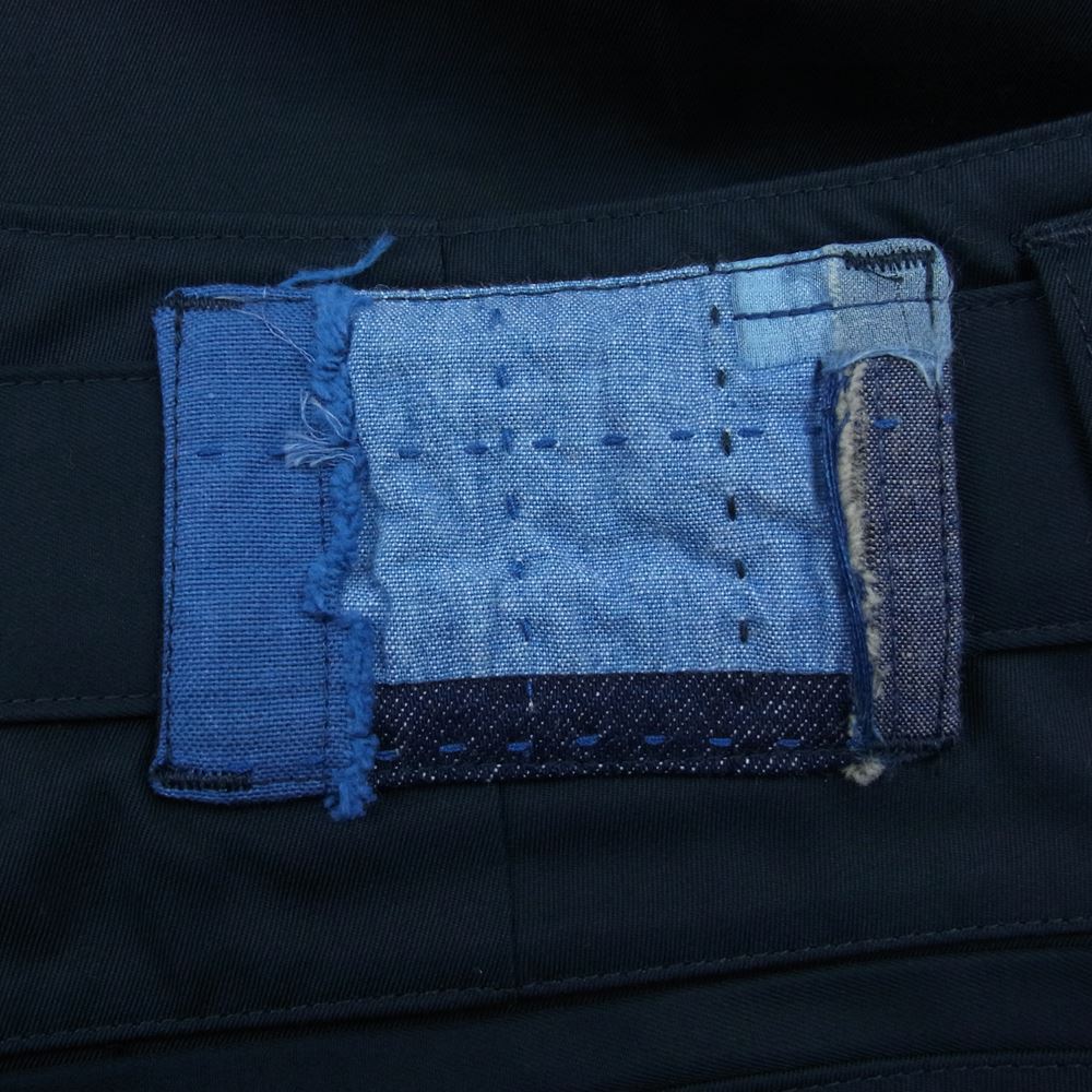 クオン 112PT051301 BELTED PANTS ベルテッド テーパード パンツ ダークネイビー系 M【新古品】【未使用】【中古】