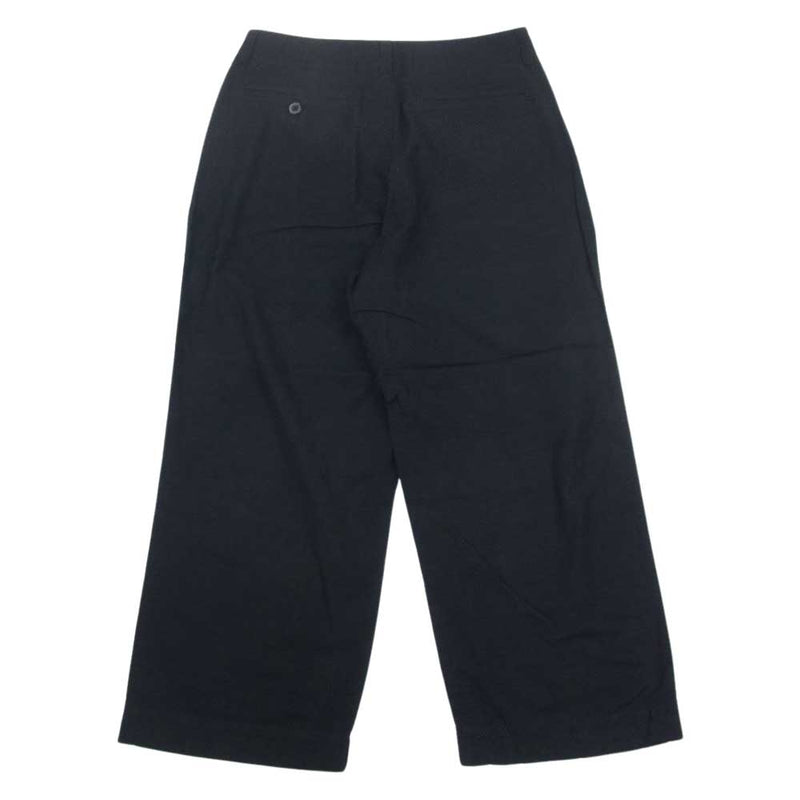 クオン 142PT010300 MOLESKIN Wide Trousers モールスキン ワイド トラウザーズ パンツ ブラック系 S【新古品】【未使用】【中古】