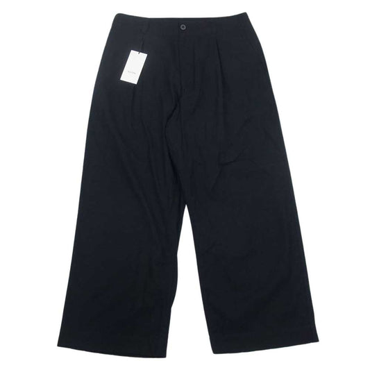 クオン 142PT010300 MOLESKIN Wide Trousers モールスキン ワイド トラウザーズ パンツ ブラック系 M【新古品】【未使用】【中古】