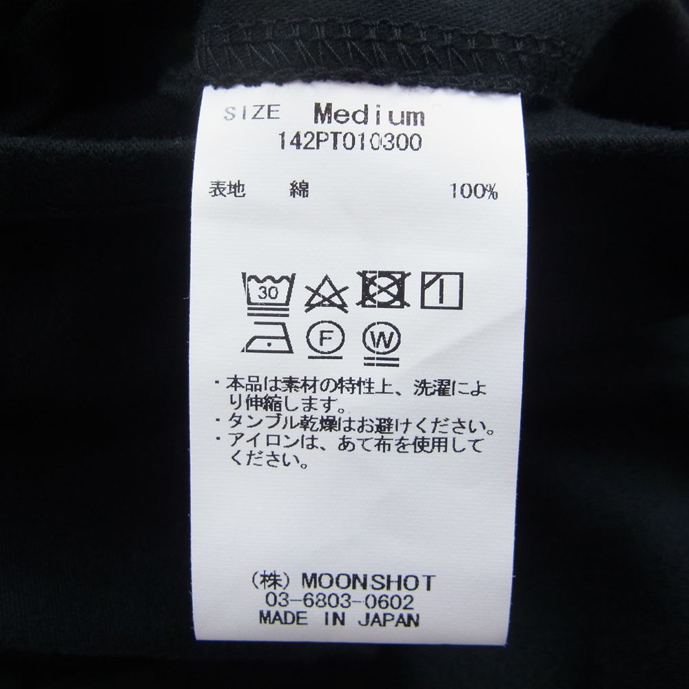 クオン 142PT010300 MOLESKIN Wide Trousers モールスキン ワイド トラウザーズ パンツ ブラック系 M【新古品】【未使用】【中古】