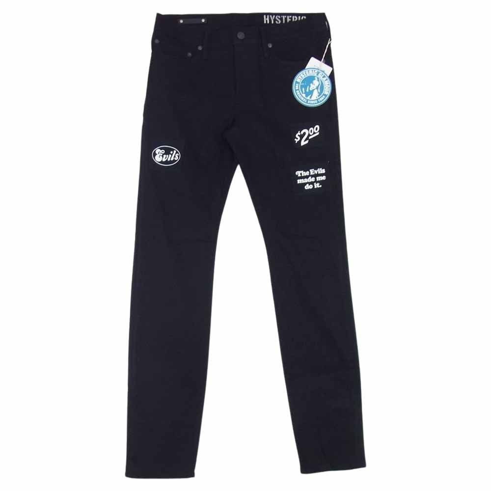 HYSTERIC GLAMOUR ヒステリックグラマー MND-HYS003-99-312 × MINEDENIM マインデニム F.Black STR 5pocket OWS パンツ ブラック系 31【新古品】【未使用】【中古】