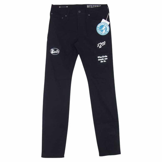 HYSTERIC GLAMOUR ヒステリックグラマー MND-HYS003-99-312 × MINEDENIM マインデニム F.Black STR 5pocket OWS パンツ ブラック系 31【新古品】【未使用】【中古】