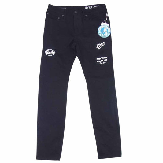 HYSTERIC GLAMOUR ヒステリックグラマー MND-HYS003-99-322 × MINEDENIM マインデニム F.Black STR 5pocket OWS パンツ ブラック系 32【新古品】【未使用】【中古】
